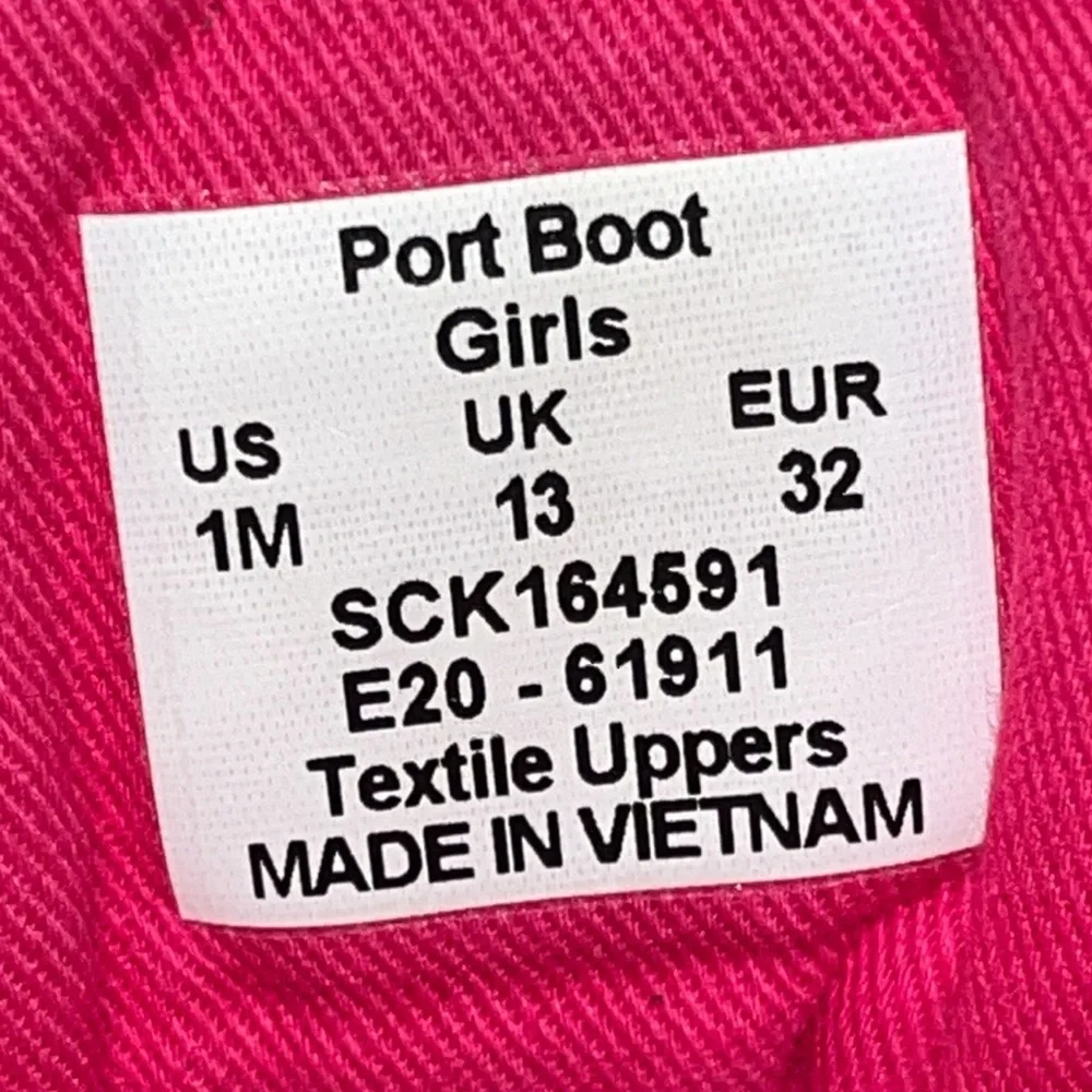 Sperry Girls Black Port Boots